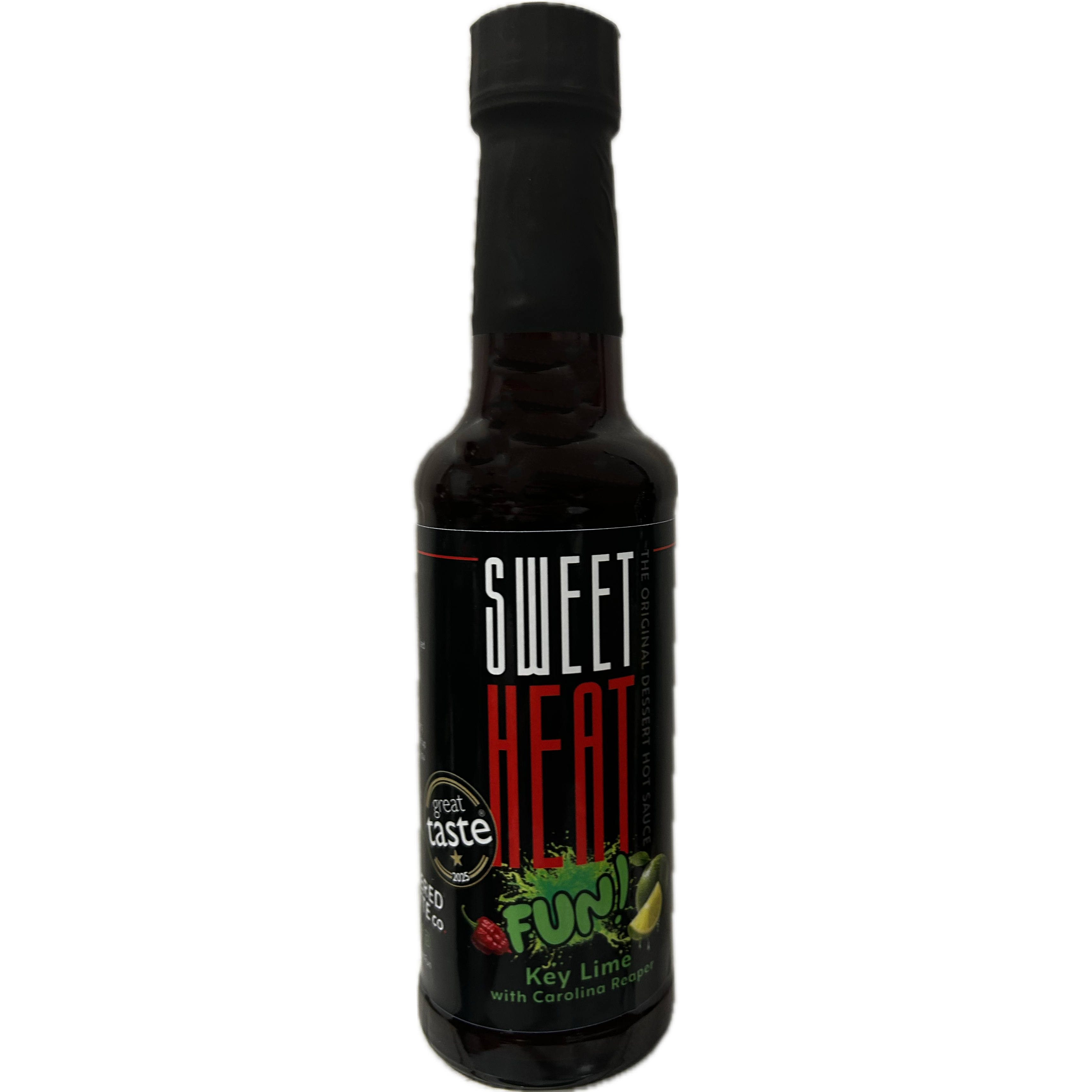 Key Lime with Carolina Reaper Sweet Heat Fun! Hot Sauce front panel