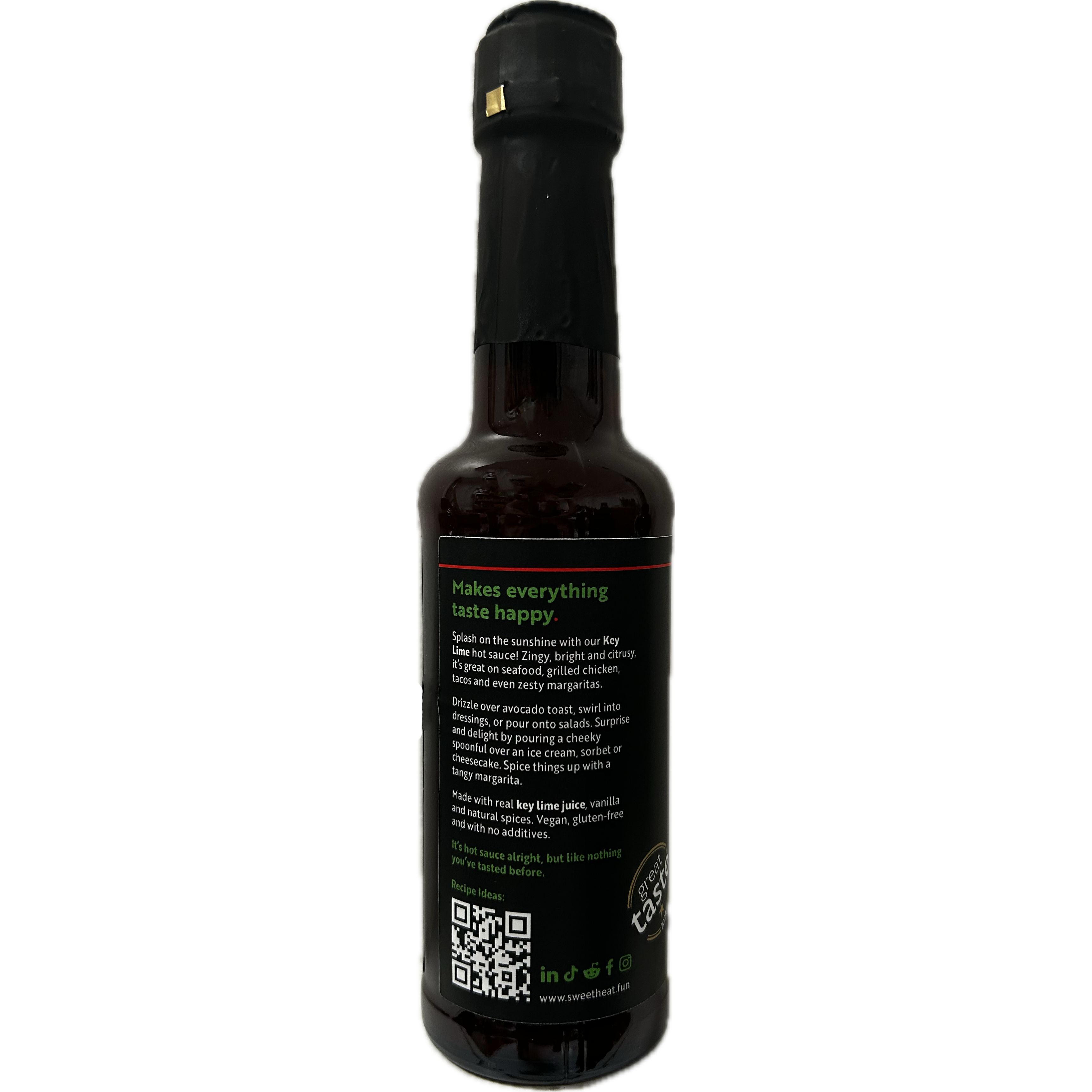 Key Lime Sweet Heat Fun! Hot Sauce left panel
