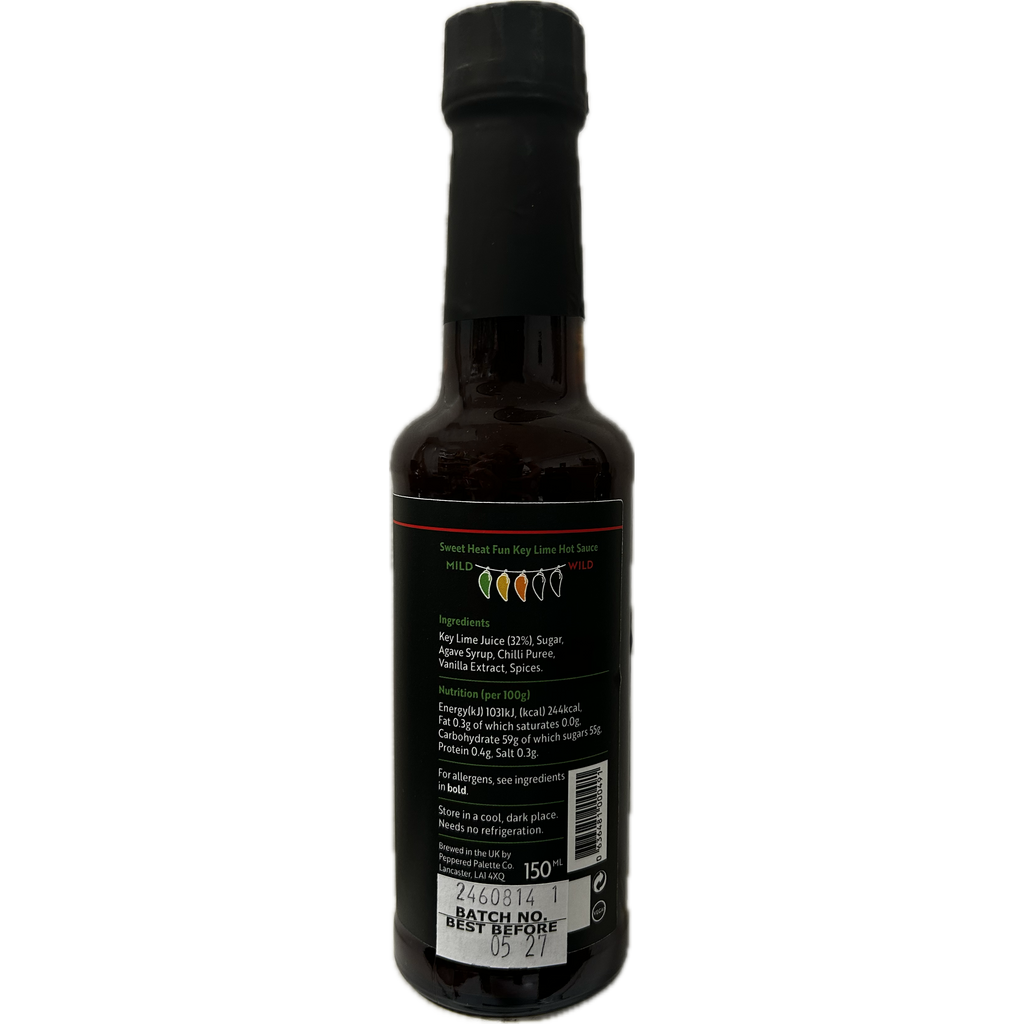 Key Lime Sweet Heat Fun! Hot Sauce right panel
