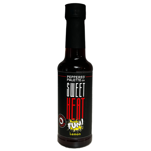 Lemon Carolina Reaper Sweet Heat Fun! Hot Sauce front panel