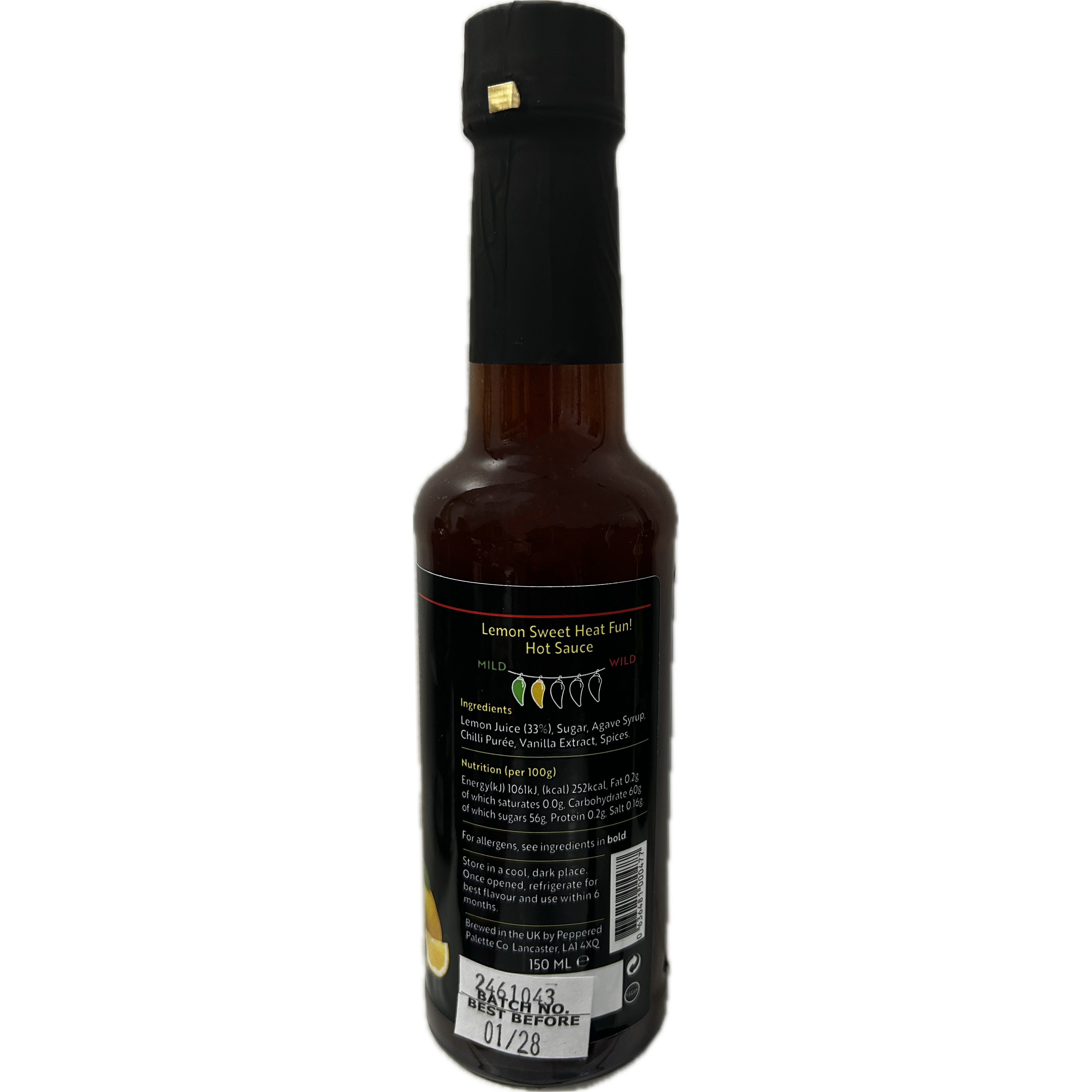 Lemon Sweet Heat Fun! Hot Sauce right hand panel view