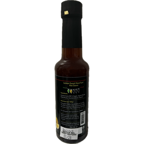 Lemon Sweet Heat Fun! Hot Sauce right hand panel view